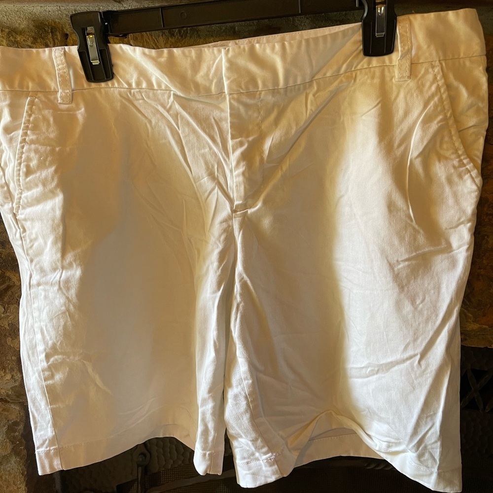 Caslon white cotton shorts size 14